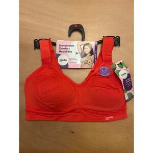 New Women’s Kindly Yours Modal Spandex bra/Sports Bra Red/Pink size Small